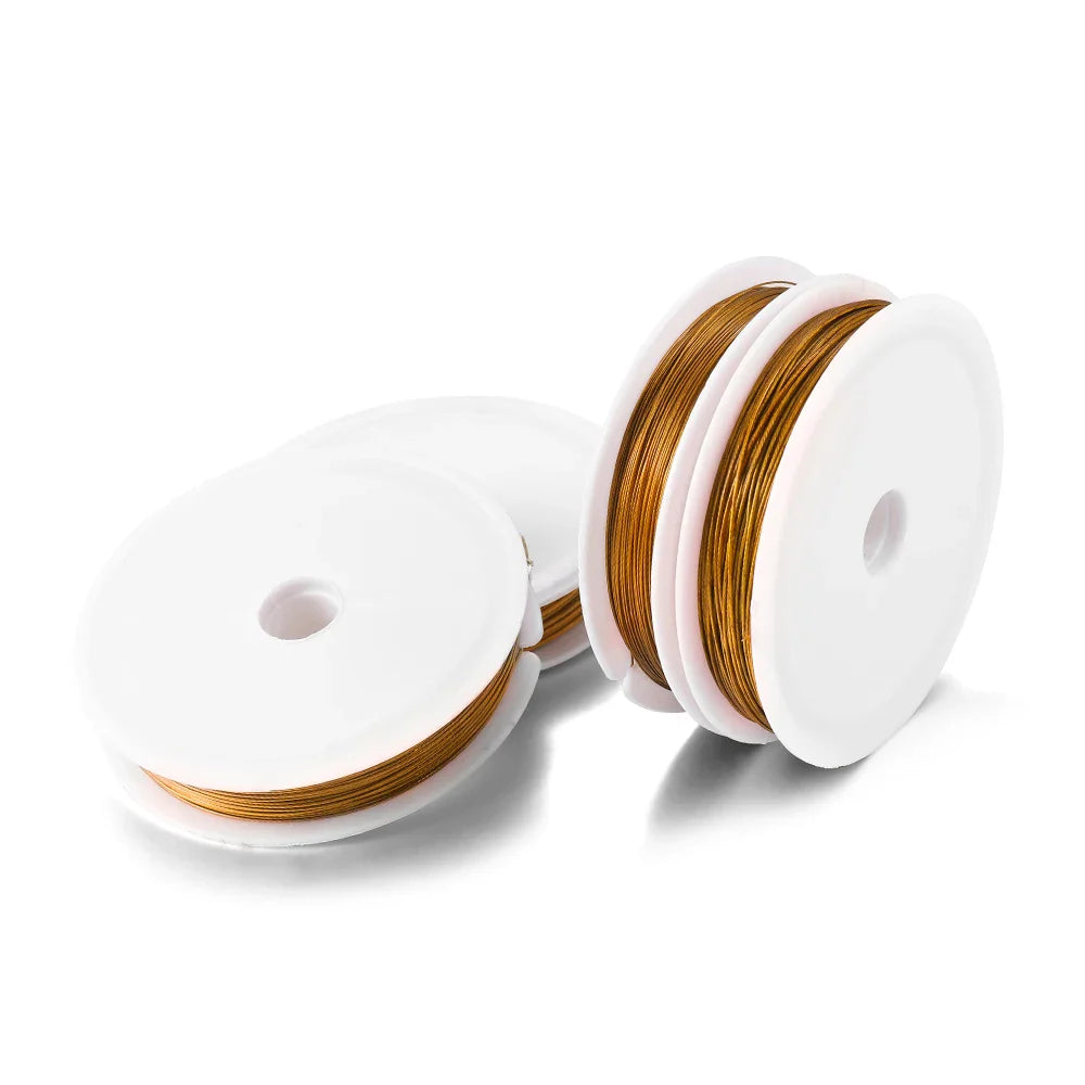 1 Roll/lots 0.3-1.0mm Resistant Strong Line Stainless Steel Wire Tiger Tail Beading Wire For Jewelry Making Finding