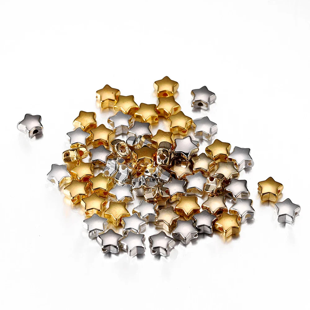 100/200Pcs CCB Bead Charm Irregular Loose Spacer Bead for DIY Necklace Bracelet Jewelry Making Supplies Accessories