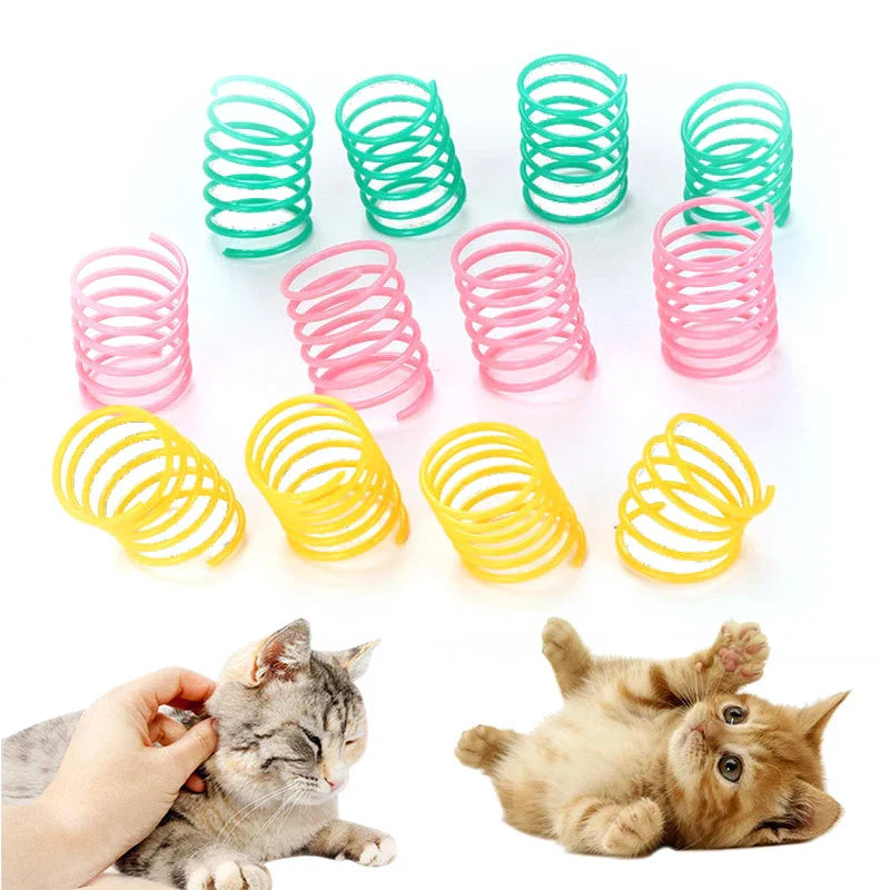 Kitten Coil Spiral Springs Cat Toys Interactive Gauge Cat Spring Toy Colorful Springs Cat Pet Toy Pet Products