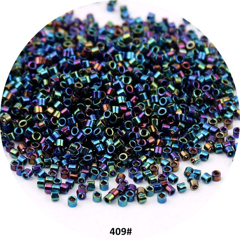 1000pcs 11/0 1.6mm Metallic Glass Beads Antique Bronze Uniform Spacer Seedbeads Charm for Bracelet Jewelry Making