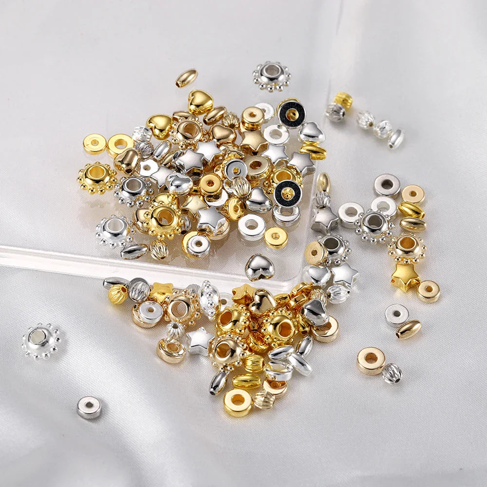 100/200Pcs CCB Bead Charm Irregular Loose Spacer Bead for DIY Necklace Bracelet Jewelry Making Supplies Accessories