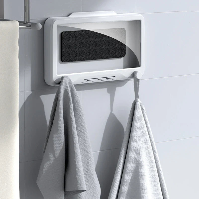 Shower Phone Holder Bathroom Waterproof Phone Case Seal Protection Touch Screen Mobile Phone Box For Kitchen Wall Stand Shelves